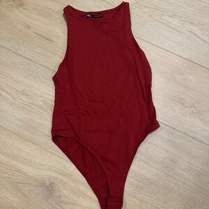 Zara Deep Red Women’s Bodysuit